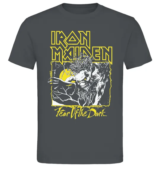 Мужская футболка Fear of the dark Iron Maiden Графит фото