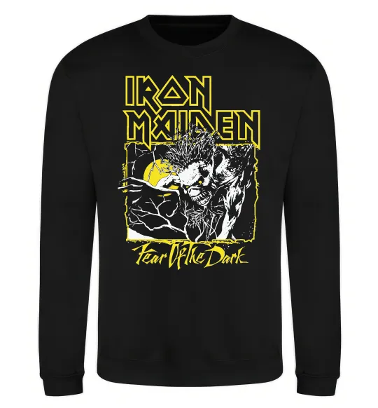 Світшот Fear of the dark Iron Maiden Чорний фото
