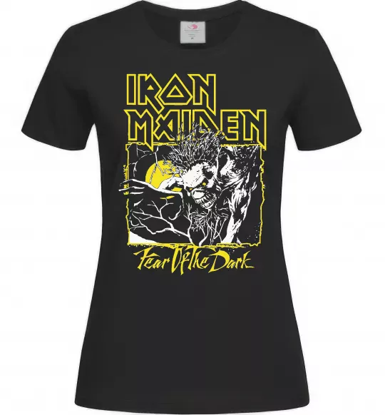 Жіноча футболка Fear of the dark Iron Maiden Чорний фото