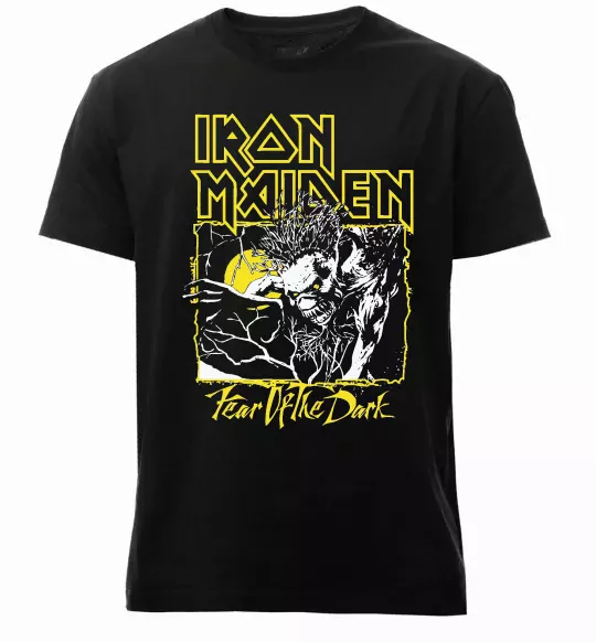 Мужская премиум футболка Fear of the dark Iron Maiden Черный фото