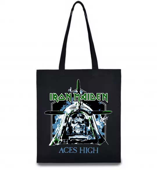 Эко-сумка Iron Maiden Aces High Черный фото