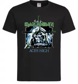 Мужская футболка Iron Maiden Aces High Черный фото