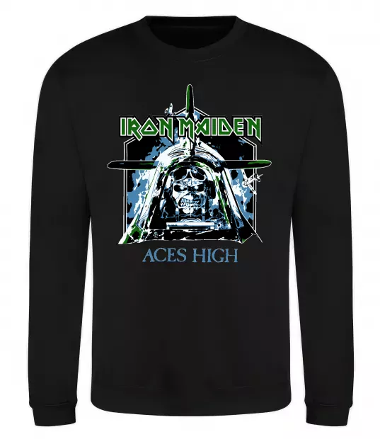 Свитшот Iron Maiden Aces High Черный фото