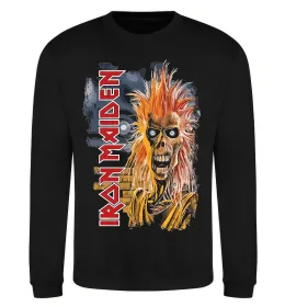 Свитшот Iron Maiden вертикальний напис Черный фото
