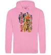 Женская толстовка (худи) Iron Maiden вертикальний напис Розовый фото