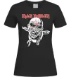Женская футболка Iron Maiden head Черный фото
