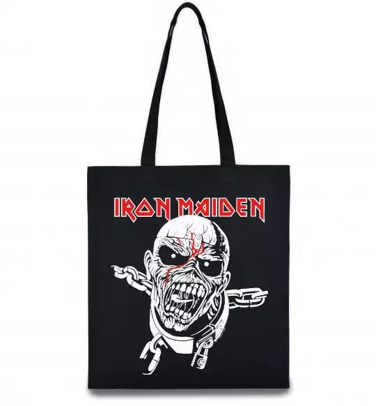 Эко-сумка Iron Maiden head Черный фото