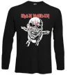 Лонгслив Iron Maiden head Черный фото