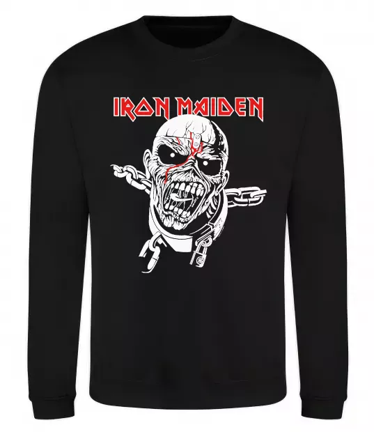 Світшот Iron Maiden head Чорний фото