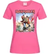 Жіноча футболка Iron Maiden trooper Яскраво-рожевий фото