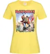 Жіноча футболка Iron Maiden trooper Лимонний фото