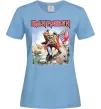 Жіноча футболка Iron Maiden trooper Блакитний фото