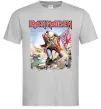 Мужская футболка Iron Maiden trooper Серый фото