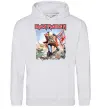 Чоловіча толстовка (худі) Iron Maiden trooper Сірий меланж фото