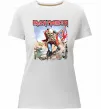 Жіноча преміум футболка Iron Maiden trooper Білий фото