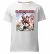 Мужская премиум футболка Iron Maiden trooper Белый Мужская премиум футболка Iron Maiden trooper Белый фото