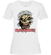 Женская футболка Iron Maiden Trooper skull Белый фото
