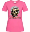 Женская футболка Iron Maiden Trooper skull Ярко-розовый фото