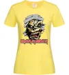 Женская футболка Iron Maiden Trooper skull Лимонный фото