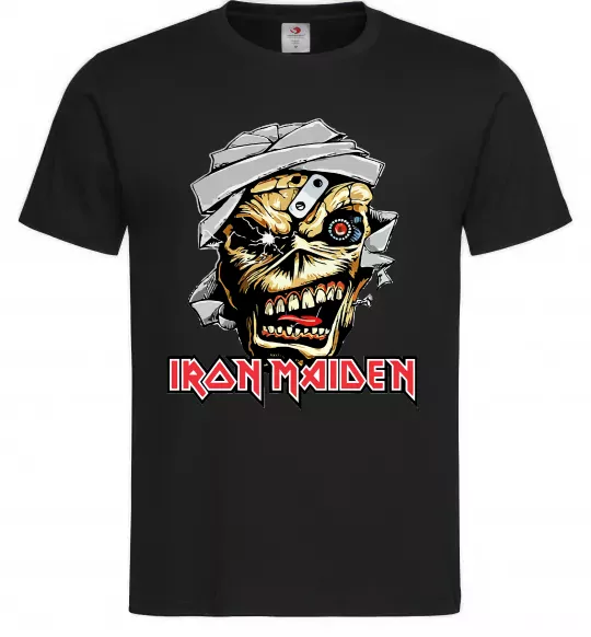 Мужская футболка Iron Maiden Trooper skull Черный фото