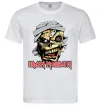 Мужская футболка Iron Maiden Trooper skull Белый фото