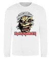 Свитшот Iron Maiden Trooper skull Белый фото