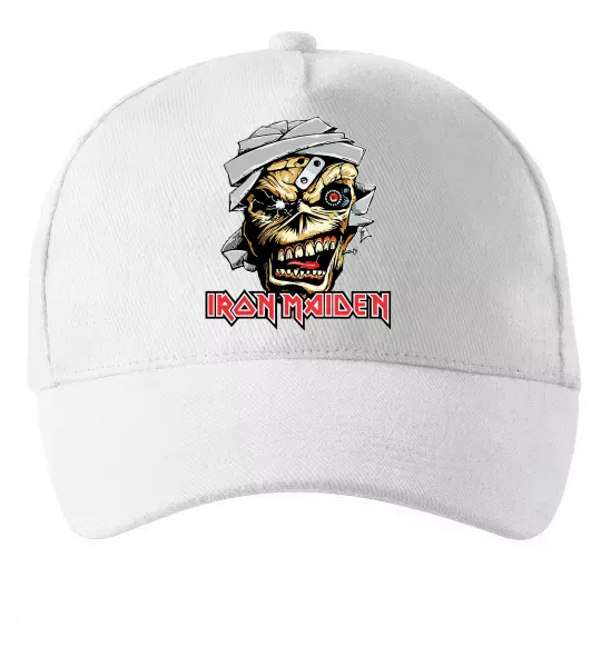 Кепка Iron Maiden Trooper skull Белый фото