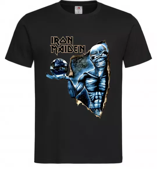 Мужская футболка Iron Maiden Space Черный фото
