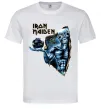 Мужская футболка Iron Maiden Space Белый фото