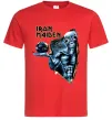 Мужская футболка Iron Maiden Space Красный фото