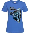 Женская футболка Iron Maiden Space Ярко-синий фото