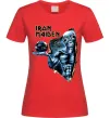 Женская футболка Iron Maiden Space Красный фото