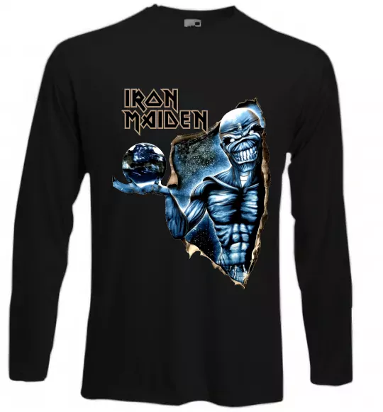 Лонгслів Iron Maiden Space Чорний фото