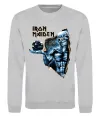Свитшот Iron Maiden Space Серый меланж фото