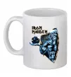 Чашка керамическая Iron Maiden Space Белый фото