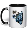 Чашка з кольоровою ручкою Iron Maiden Space Чорний фото