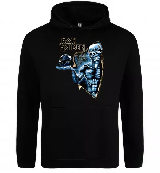 Женская толстовка (худи) Iron Maiden Space Черный фото