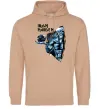 Женская толстовка (худи) Iron Maiden Space Песочный фото