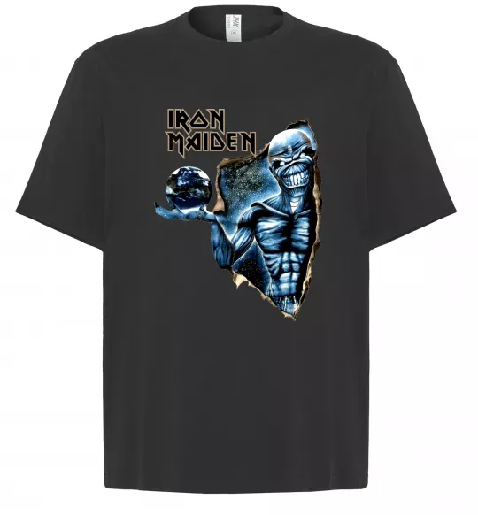 Футболка Оверсайз Iron Maiden Space Черный фото