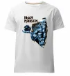 Мужская премиум футболка Iron Maiden Space Белый фото