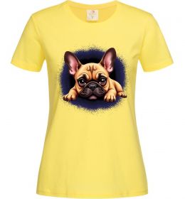Женская футболка Милий французький бульдог