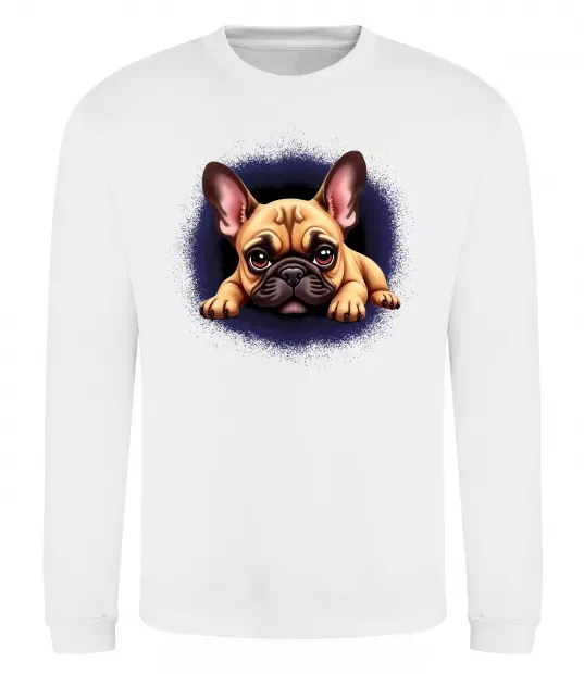 Свитшот Милий французький бульдог Белый фото