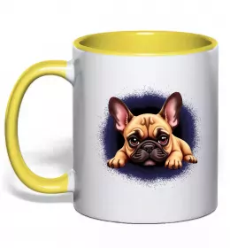 Чашка с цветной ручкой