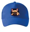 Кепка Милий французький бульдог Ярко-синий фото