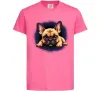 Детская футболка Милий французький бульдог Ярко-розовый фото