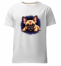 Мужская премиум футболка Милий французький бульдог