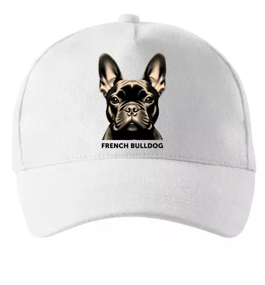 Кепка French bulldog Белый фото