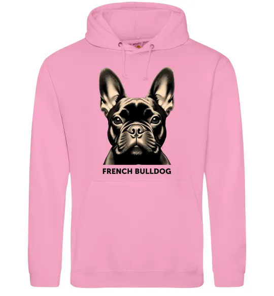 Жіноча толстовка (худі) French bulldog Рожевий фото
