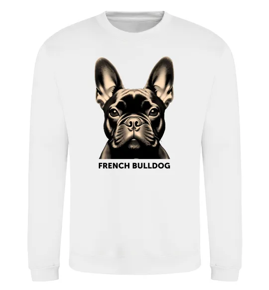 Свитшот French bulldog Белый фото