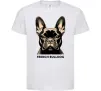 Детская футболка French bulldog Белый фото